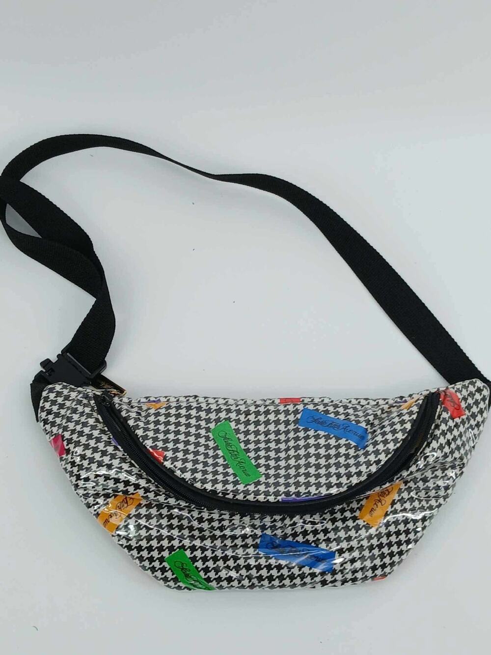 Vintage saks fifth avenue fanny pack/belt bag  houndstooth pattern